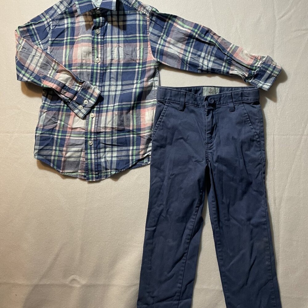 Class Club 2 piece Boys Dress Shirt (SZ 4/5) and Pants (SZ 5)